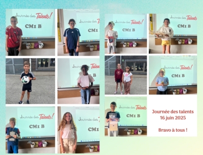 Journée des talents en CM1B