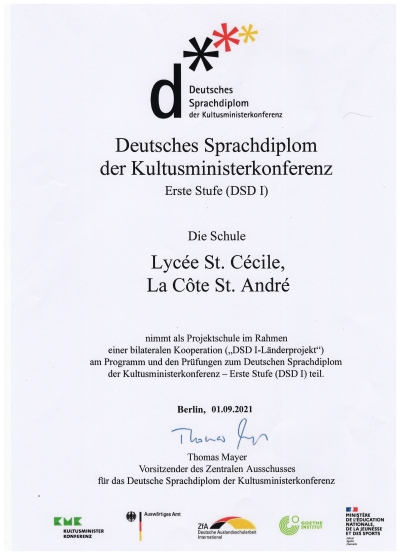 Certification d'Allemand