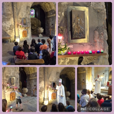 Visite à l'église des CE1 du KT