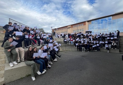 Remise du PSC1 aux élèves de troisième