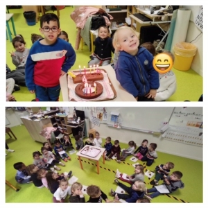 Les anniversaires d&#039;avril de la classe verte