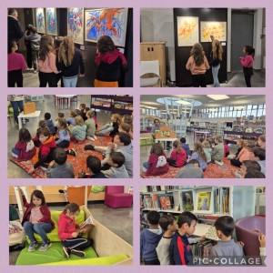 Sortie médiathèque classe de CP/CE1